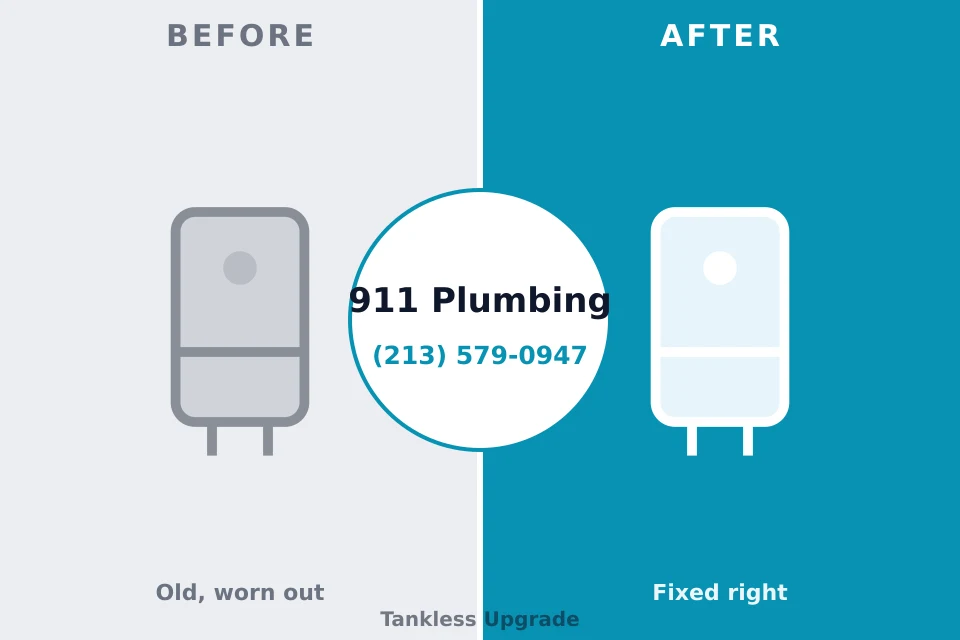 Before and after: plumbing repair Englewood, NJ